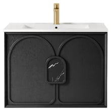 Laguna MKII 750mm Wall Hung Single Vanity with Ceramic Countertop
